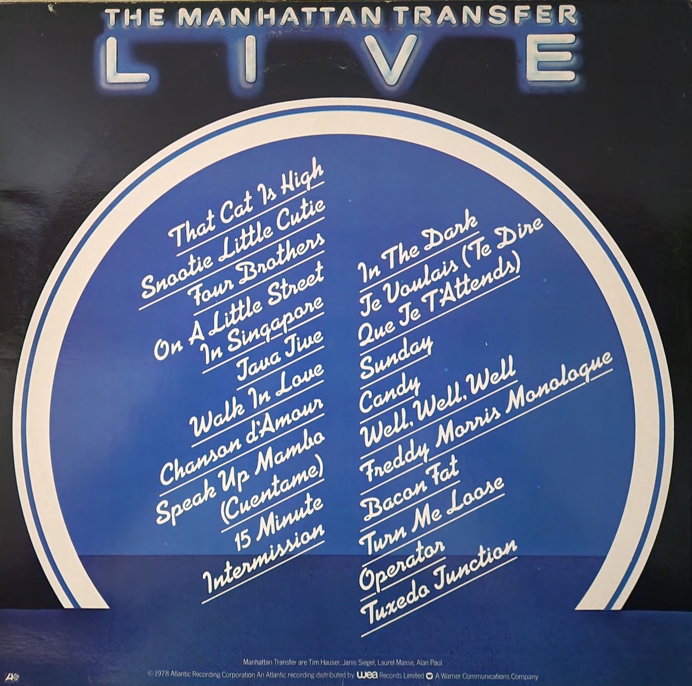 Schallplatten: The Manhattan Transfer – Live – Gebraucht aus Root von atelier22 1