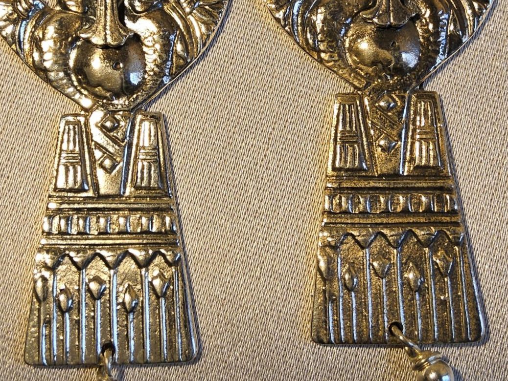 Orecchini pendenti & Orecchini a lobo: Exquisite Ohrhänger Sterling Silber Aegyptian Revival – Usato da Zürich venduto da helsan 1