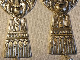 Exquisite Ohrhänger Sterling Silber Aegyptian Revival