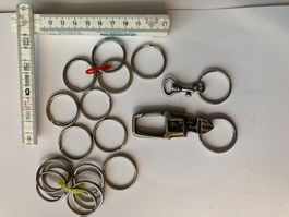Schlüsselanhänger + 20 Schlüsselringe - div. Grössen