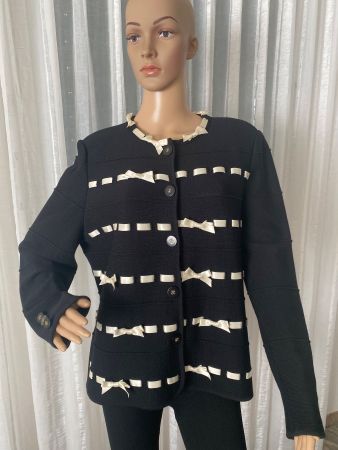 RARITÄT - elegante Strickjacke von ELEGANCE, nero, L
