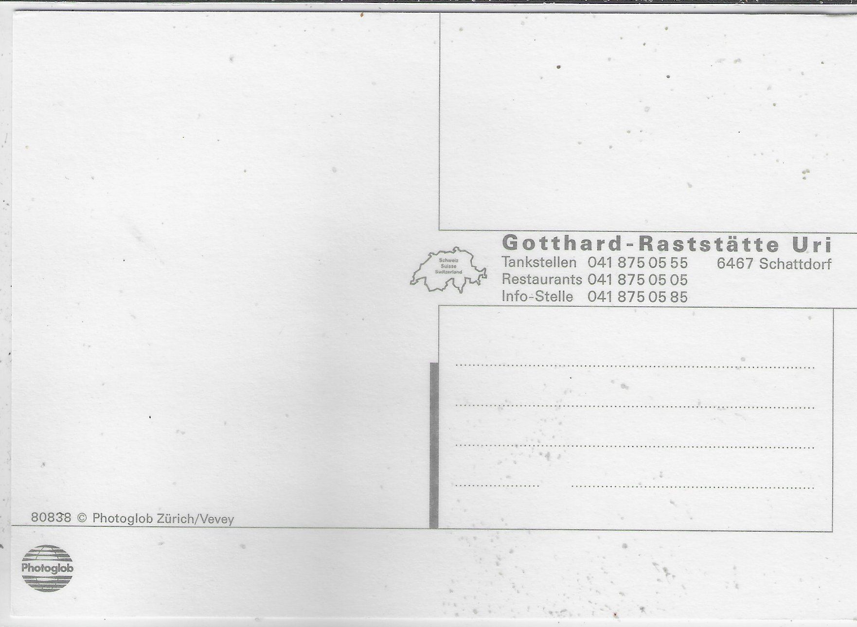 Cartes postales: Gotthard Raststätte Uri - Schattdorf – D'occasion à Ettingen par Kartenplanet 1