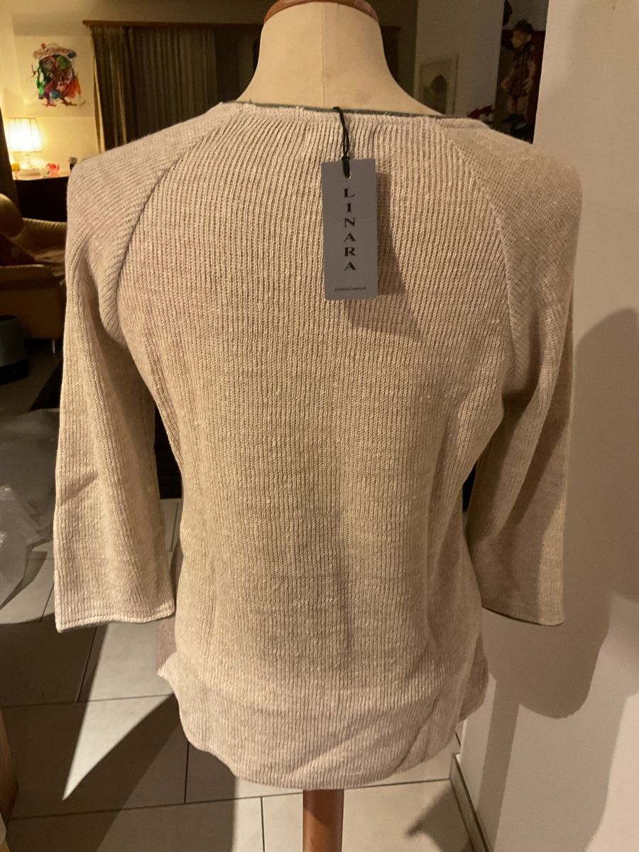 Pullover & Sweatshirts: Damen  StrickPullover 100% Leinen Linara.  Grösse S 3/4 Arm – Neu (gemäss Beschreibung) aus Wil ZH von RiccardaWegmann 3
