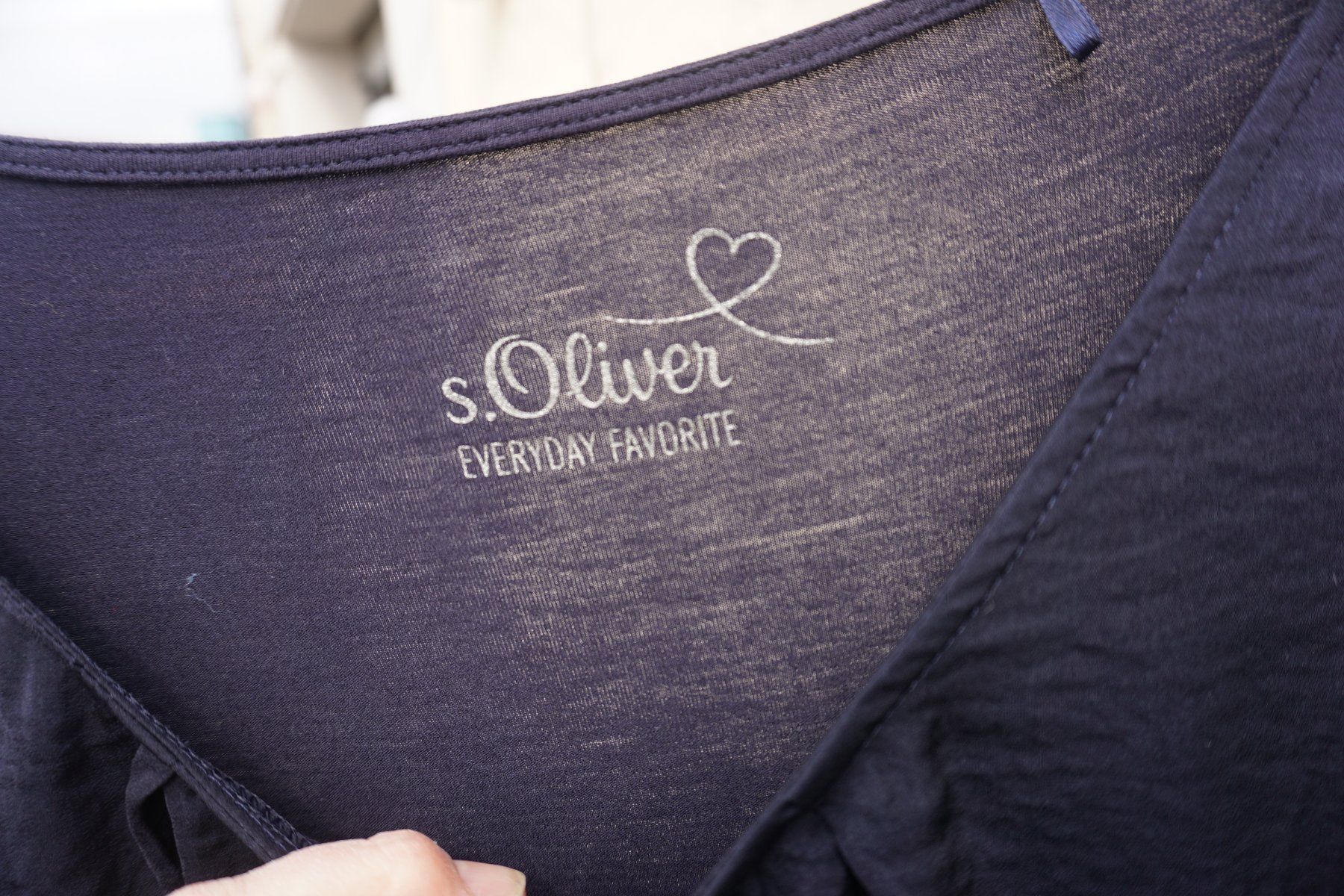 S.Oliver Camicette: S.Oliver Damen Bluse, Grösse 42, Dunkelblau – Usato da Zürich venduto da einalemjena 3