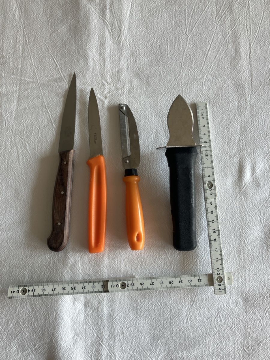 Elettrodomestici da cucina: Küchenhelfer Set: Messer, Schäler Austernöffner – Usato da Perlen venduto da K.P.K.P 1