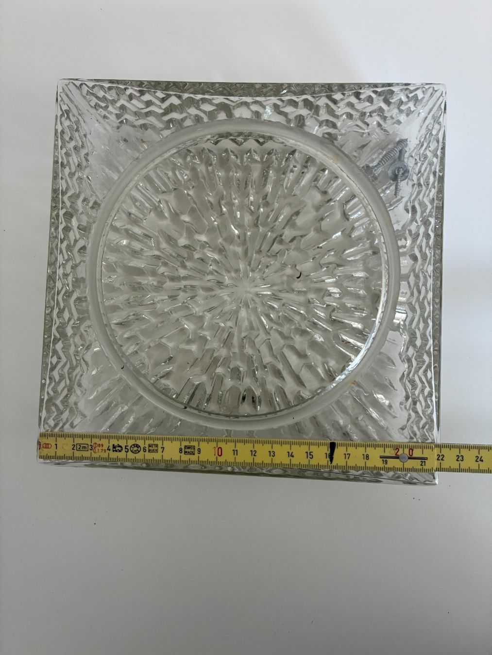 Kronleuchter & Deckenlampen: Eisglas Deckenleuchte 60er/70er Mid-Century – Gebraucht aus Biberist von longimanus3 6