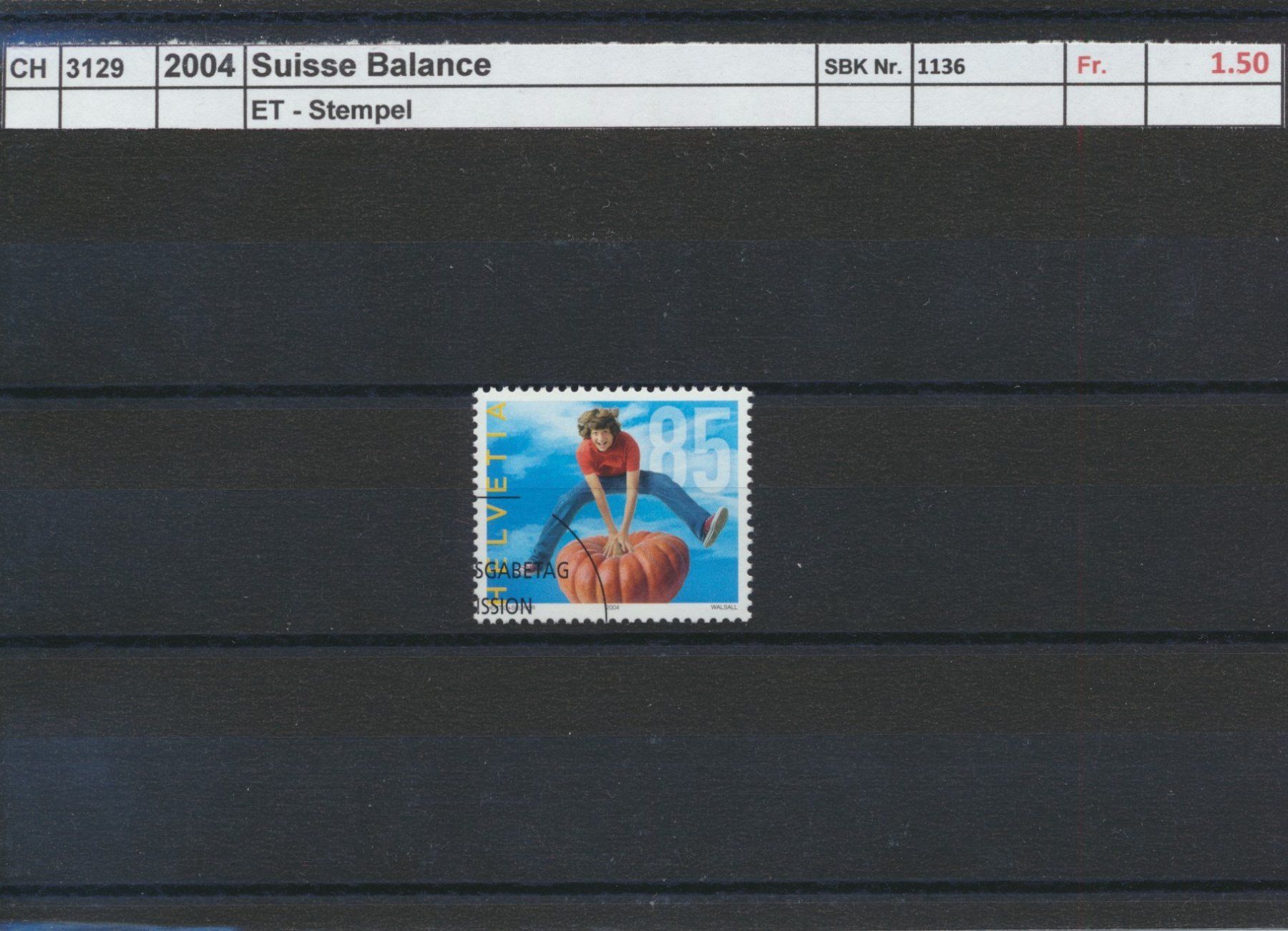 Tutti i francobolli: 2004 "Suisse Balance", ET - Stempel – Usato da Winterthur venduto da Zupogeru