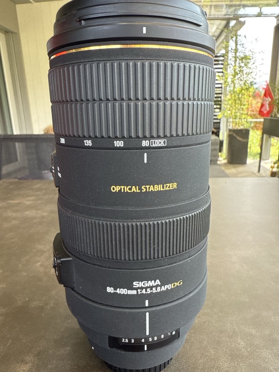 Sigma Obiettivi: Sigma 80-400mm 1:4,5-5,6 APO DG – Usato da Uetendorf venduto da Stevefrutiger