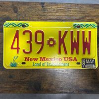 🇺🇸 U.S. Autoschild - New Mexico 439-KWW - ORIGINAL