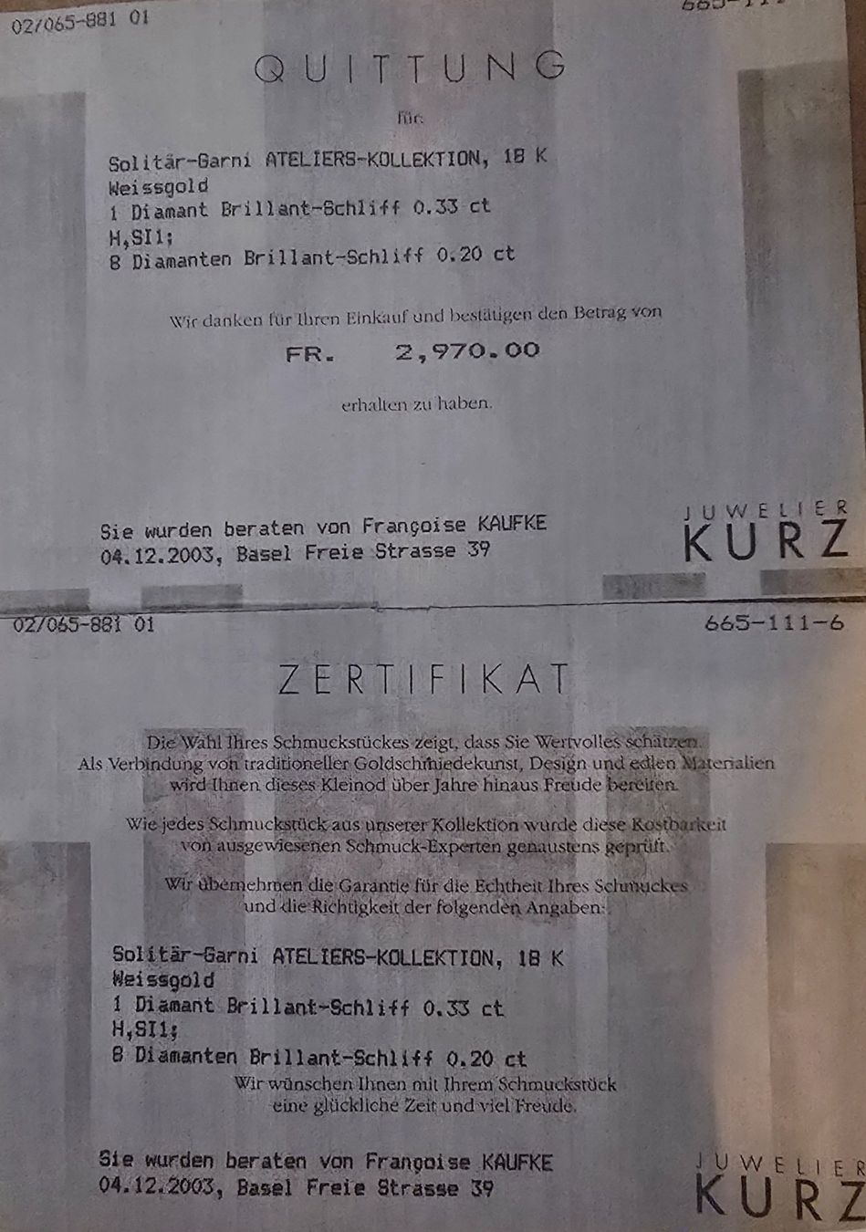 Ringe: Goldring,  Diamantring – Gebraucht aus Zürich von Reni8048 9