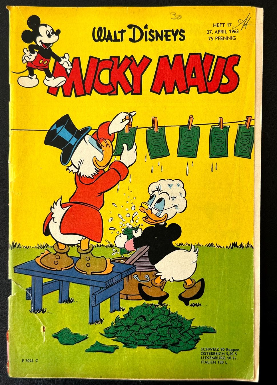 Comics: Mickey Maus Nr. 17 1963 – Gebraucht aus Seltisberg von quadartswiss