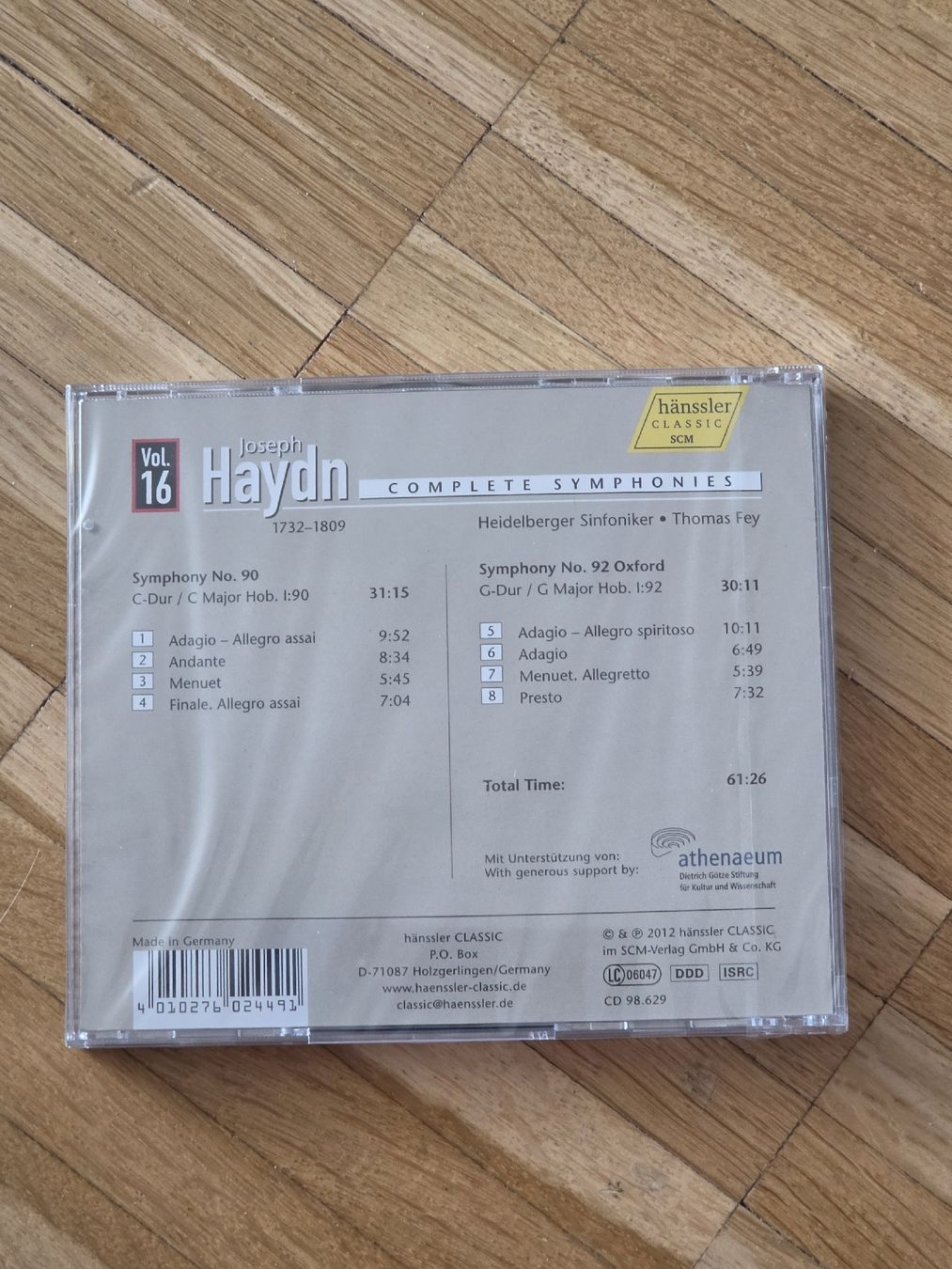 CD: Neue CD: Haydn Complete Symphonies Vol. 16 – Nuovo e nell'imballaggio originale da Aesch BL venduto da immon 1