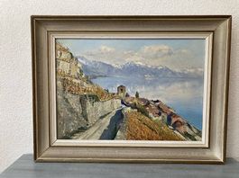 Peinture d'Edmond Rosset - Saint Saphorin/Lavaux