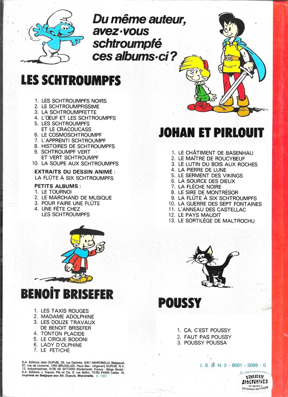 BD: Johan & Pirlouit - Le serment des Vikings - Edition 1976 – D'occasion à Savagnier par Ne2065 1