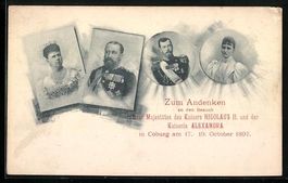 Coburg, Besuch von Zar Nikolaus II. von 