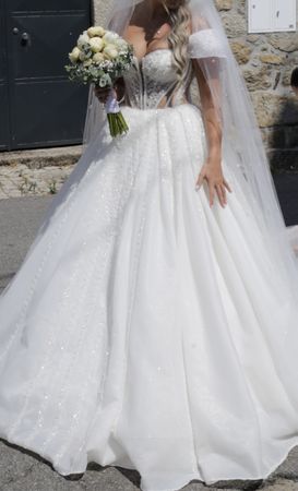 Designer Brautkleid Flurim | Handgefertigtes Unikat