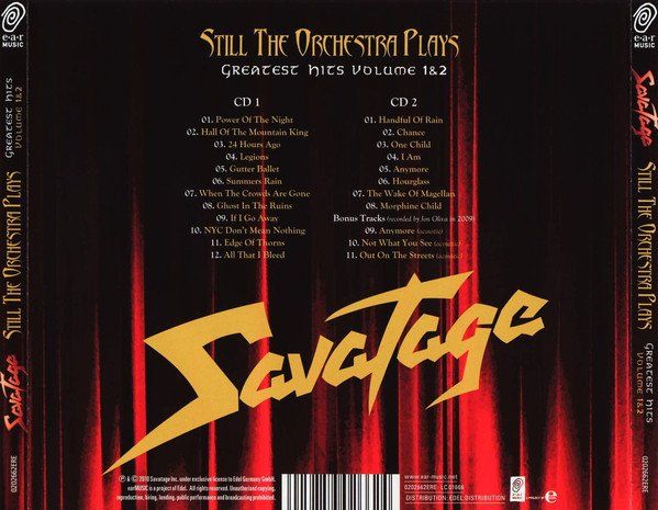 CD: Savatage – Still The Orchestra Plays 2CD – Usato da Gingins venduto da Demonseed 1