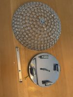 Deckenleuchte Kristall Optik rund Durchmesser 40 cm