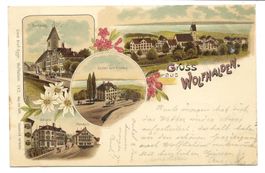 Gruss aus Wolfhalden (AR) Friedberg - Helvetia - Litho 1898