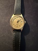 Edox Quartz Damenuhr – goldfarben – Lederarmband – Datum