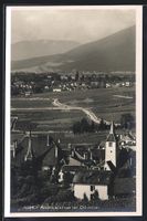 Auvernier, Ortsansicht mit Blick über C