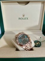 Rolex Day Date/ Everose/228235/ Grüner & Weisser Zifferblatt
