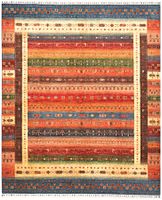 Handgeknüpfter afghanischer Khurjeen Orientteppich 300x250cm