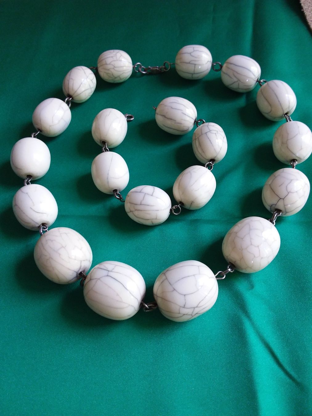 Catenine: Wunderschöne exclusive Knochen Halskette und Armband – Usato da Zürich venduto da helsan 2
