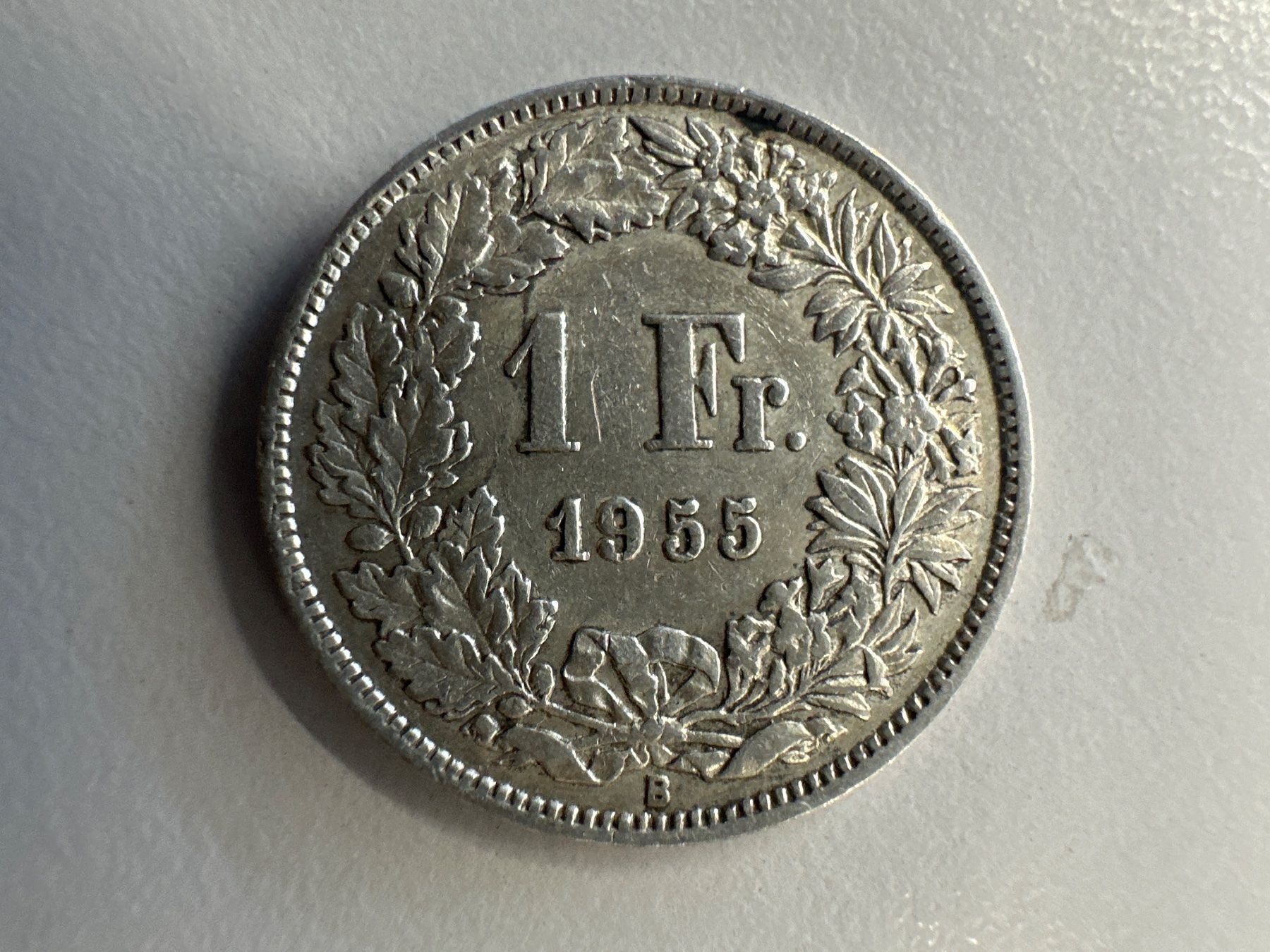 Toutes les monnaies: 1 Fr. Silber Schweiz 1955 ss+ – D'occasion à Herisau par herau