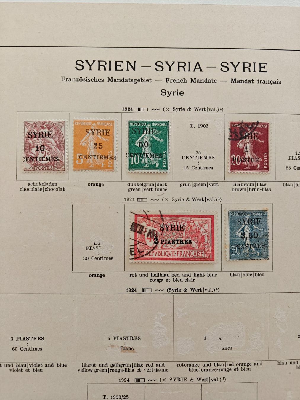 Tutti i francobolli: Briefmarken Syrien, alte Sammlung – Usato da Wädenswil venduto da alex-maxima 6