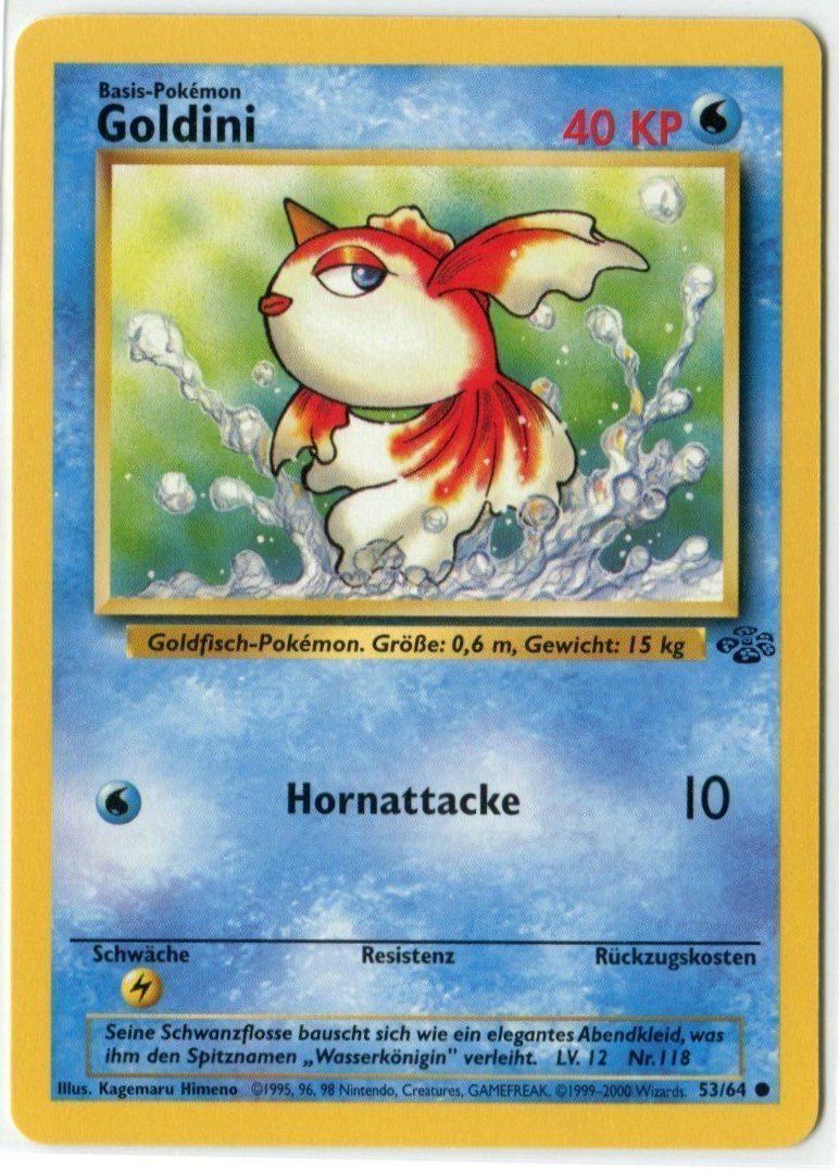 Pokémon Carte collezionabili: Goldini Dschungel 53/64 Deutsch Mint – Nuovo (secondo la descrizione) da Dornach venduto da Deco89