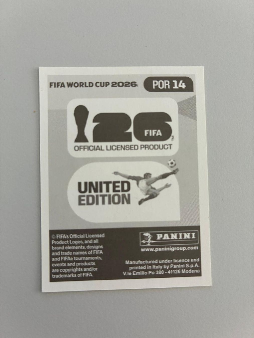 Panini Carte collezionabili: Carte panini 2026 - POR 14 – Nuovo (secondo la descrizione) da La Neuveville venduto da Ibo2300 1