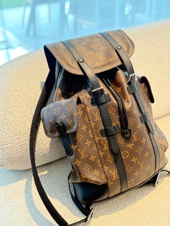 Louis Vuitton Christopher MM Rucksack. Mit Beleg und Box LV
