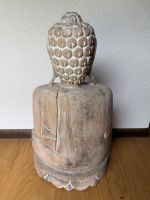 Statue de Bouddha en bois sculpté - Déco zen unique 65cm