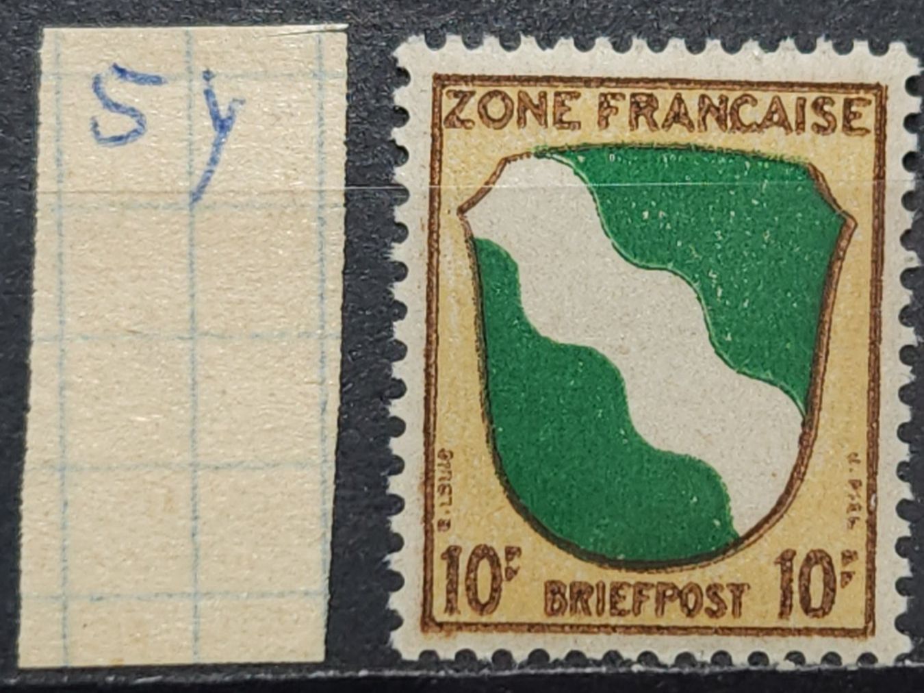 Tutti i francobolli: Franzö Zone Allgemeine Mi-Nr. 5y Postfrisch Einwandfrei – Nuovo (secondo la descrizione) da Kriens venduto da Nidfeld45