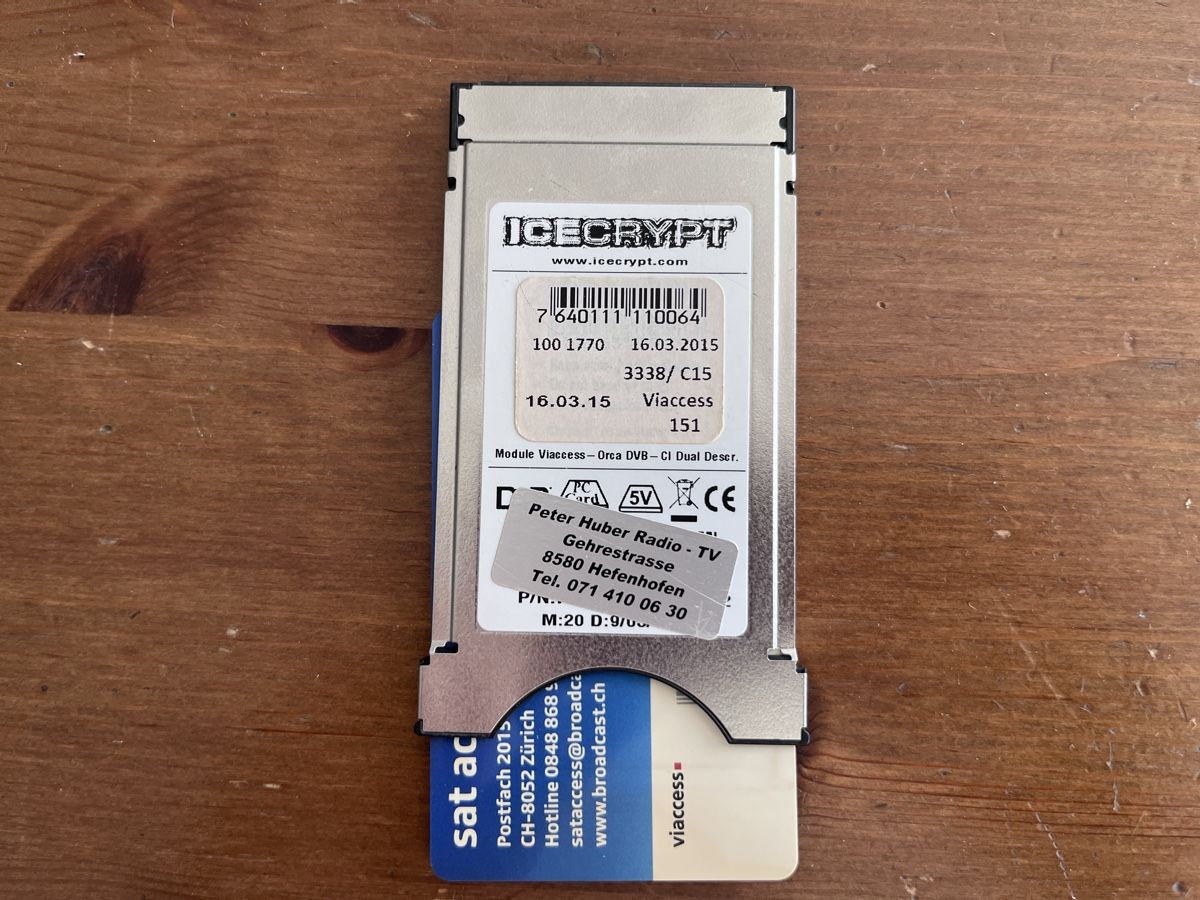 Konverter: CAM Modul ICEcrypt ACS 3 mit Viaccess-Orca Karte – Gebraucht aus Güttingen von Frankiec 1