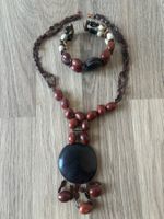 Hand made Set from Cuba_natural nuts and beads
