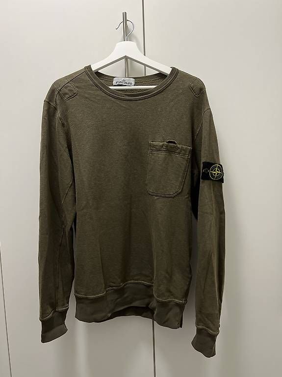 Stone Island Maglioni & Felpe: Stone Island Pullover in Olive Grün – Usato da Langenthal venduto da Cico77 1