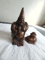 Antike Japan Bizen-Keramik Buddha Skulptur 1880
