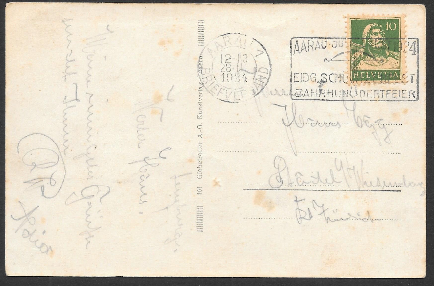 Cartes postales: Lenzburg Gesamtansicht – D'occasion à Olten par clotaldi 1