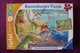 tiptoi Puzzle für kleine Entdecker: Dinosaurier (2x12 Teile)
