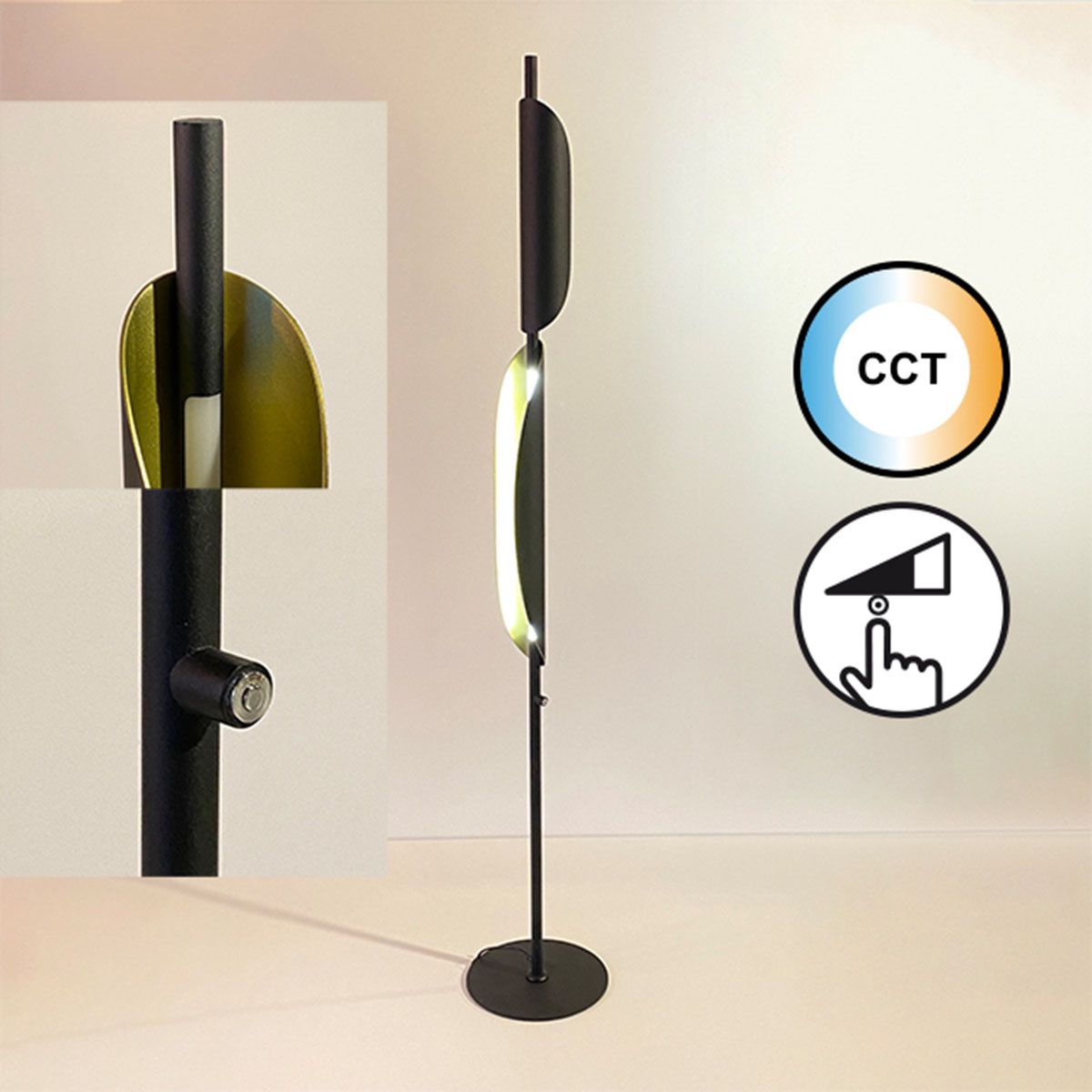 Lampen: LED Stehleuchte, Dimmer, 155 cm Höhe – Neu (gemäss Beschreibung) aus Kreuzlingen von Smart-Light 1
