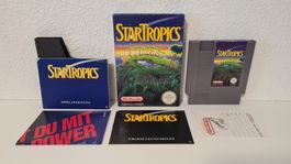 STAR TROPICS - CIB & Brief - NEUWERTIG / Pal B Nintendo NES