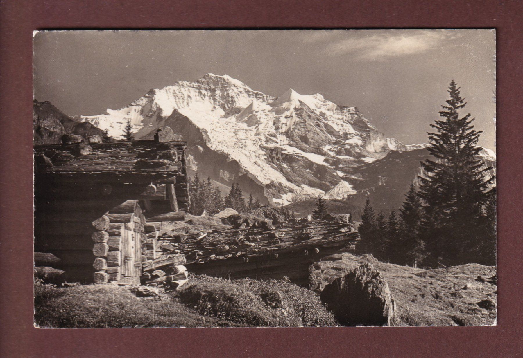 Cartoline postali: JUNGFRAU von Wengen aus - 1938 – Usato da Pully venduto da nicecards-shop