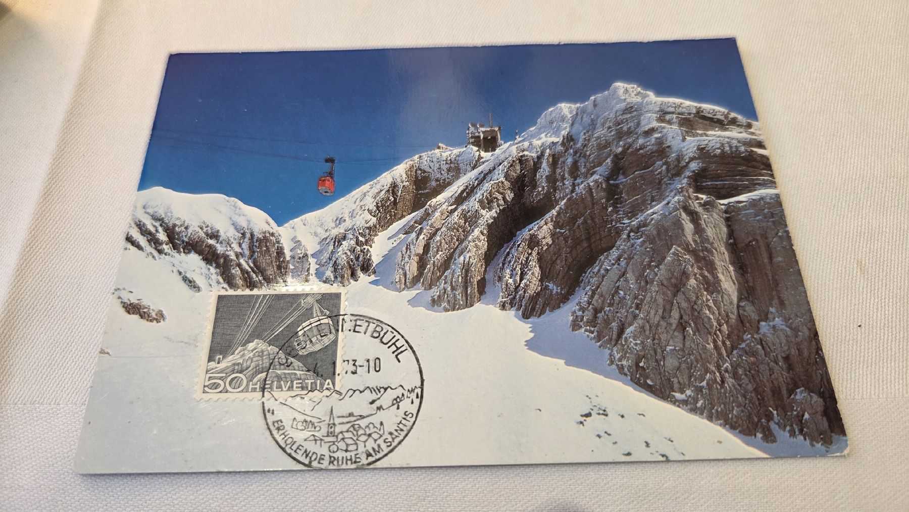 Tutti i francobolli: 1973 Maximumkarte Seilbahn – Usato da Arni AG venduto da Moth68