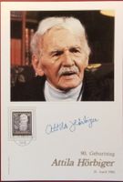 Attila Hörbiger 1896-1987 Autogramm Sammelkarte 18x26cm