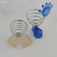 Edelstahl Eierbecher Hand und Füsse