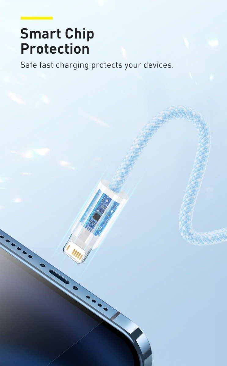 Baseus Cavi: Baseus Ladekabel Lightning 2m 200cm iPhone, 2,4A Fast Charge – Nuovo e nell'imballaggio originale da Romanshorn venduto da pfimex 2