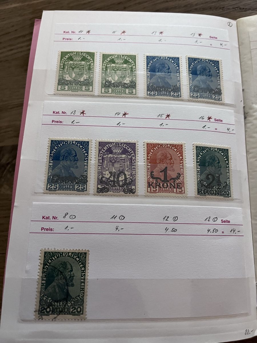 Tutti i francobolli: Briefmarken Auswahlheft Liechtenstein – Usato da Römerswil LU venduto da manuscha_ 2