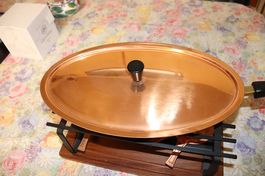 Kupferpannen und Bettflasche Set
